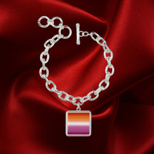 Gradient Lesbian Pride Flag – Lesbian Flag Bracelet