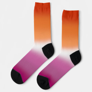 Gradient Lesbian Pride Socks