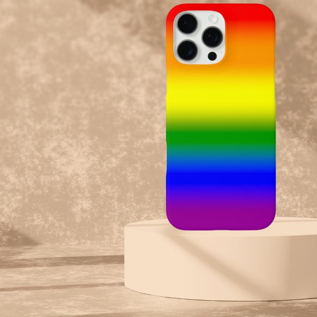 Gradient LGBTQ+ Rainbow Pride Flag - Rainbow Flag Iphone Case (Creator Uploaded)