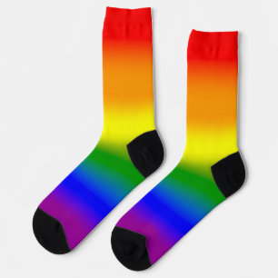 Gradient LGBTQ Rainbow Pride Socks