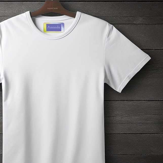 Gradient  lime green  purple name labels (Creator Uploaded)