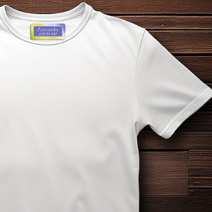 Gradient  lime green  purple number name labels