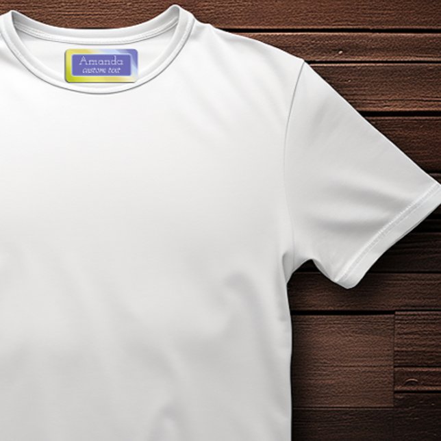 Gradient  lime green  purple number name labels (Creator Uploaded)