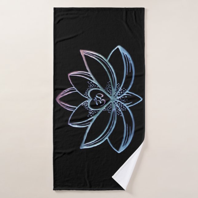 Gradient Lotus  Bath Towel (Bath Towel)