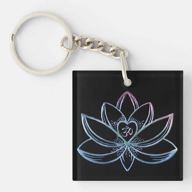Gradient Lotus  Keychain (Front)
