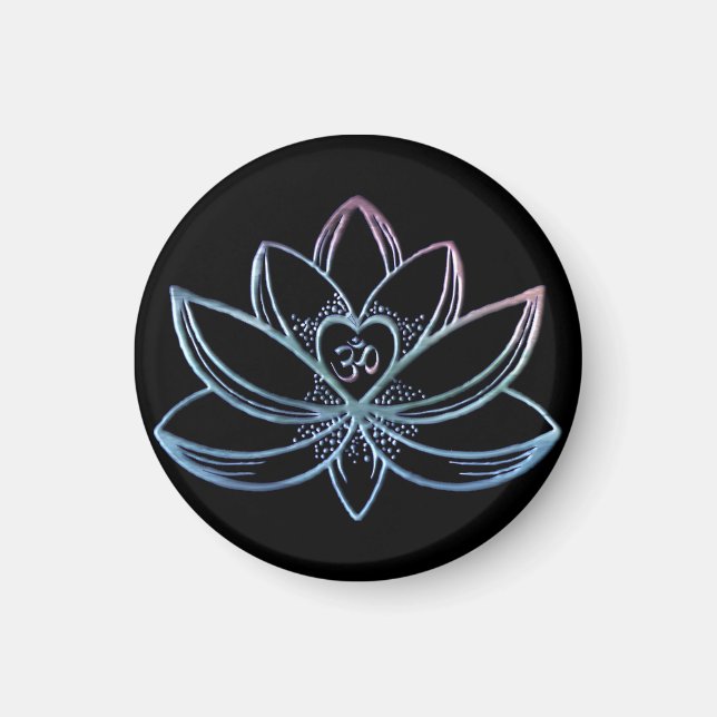 Gradient Lotus  Magnet (Front)