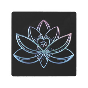 Gradient Lotus  Metal Print