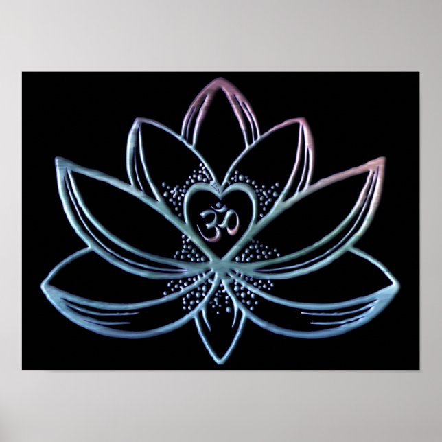 Gradient Lotus  Poster (Front)