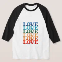  Love Who You Want Rainbow Flag Gay Pride Ally LGBTQ Month  Shirt, LGBT Pride Baseball Jersey : Handmade Products