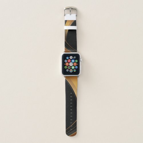 gradient luxury golden and dark  apple watch band