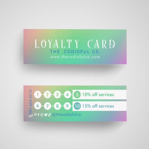Gradient Mini Loyalty Card