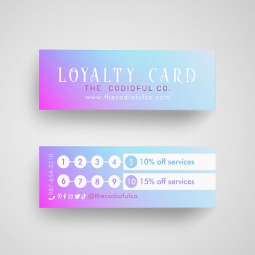 Gradient Mini Loyalty Card