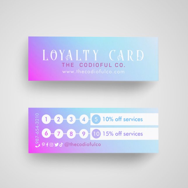 Gradient Mini Loyalty Card (Creator Uploaded)