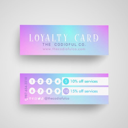 Gradient Mini Loyalty Card