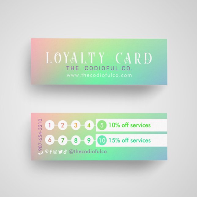 Gradient Mini Loyalty Card (Creator Uploaded)