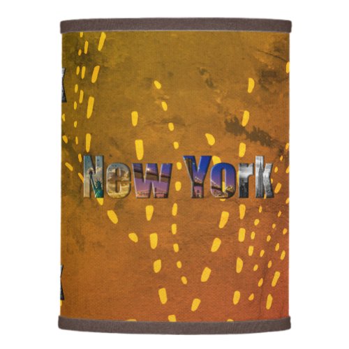 Gradient modern art rustic brown pattern New York  Lamp Shade