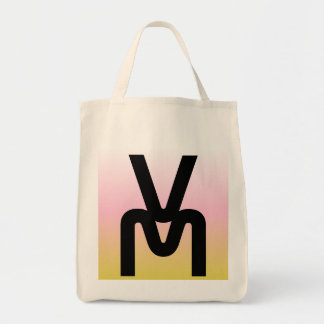 Gradient Monogram Minimalist Tote Bag