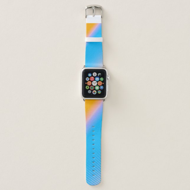 Gradient Mystery: Blurred Abstract Art. Apple Watch Band (Front)