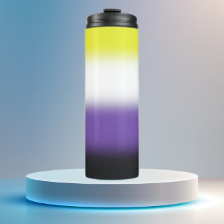 Gradient Nonbinary Pride Thermal Tumbler