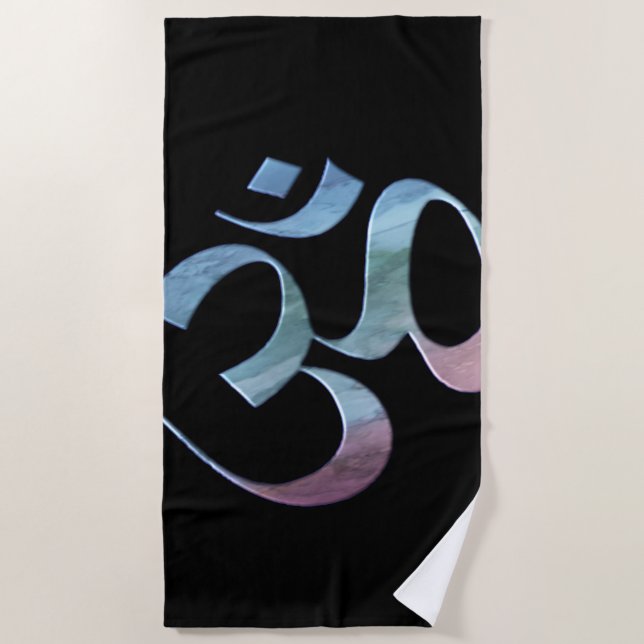 Gradient Om Beach Towel (Front)