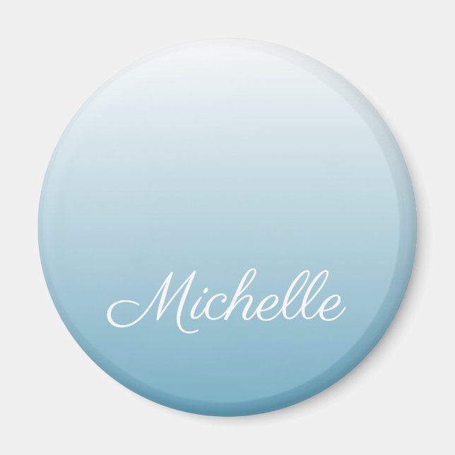 gradient ombre angel blue magnet (Front)
