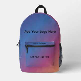 Gradient Ombre Backpack, Customizable Design | Printed Backpack