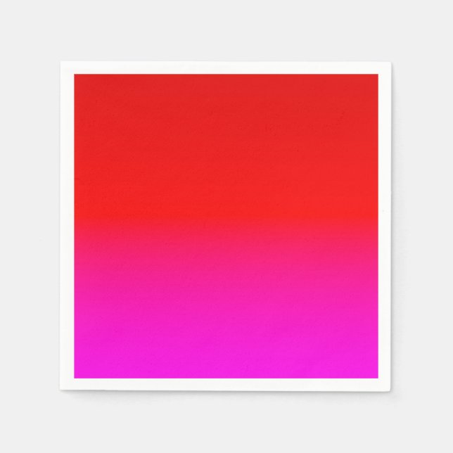gradient ombre red pink , scarlet , red , pink napkins (Front)