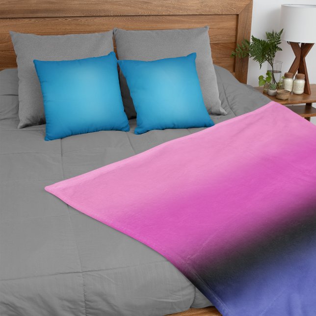 Gradient Omnisexual Pride Flag – Omnisexual Flag Fleece Blanket (Creator Uploaded)