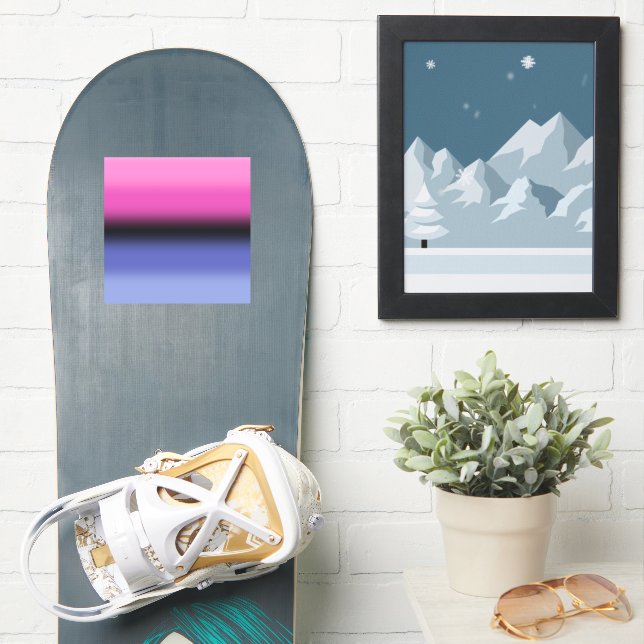 Gradient Omnisexual Pride Flag – Omnisexual Flag Sticker (Snowboard)