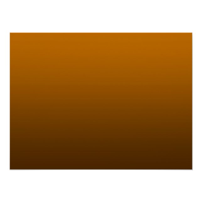 Gradient Orange - deep to light | Mood Background| Poster (Front)
