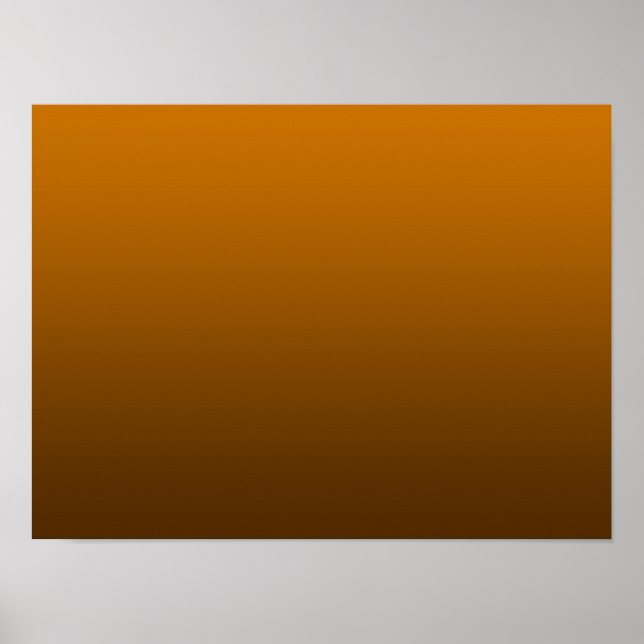 Gradient Orange - deep to light | Mood Background| Poster (Front)
