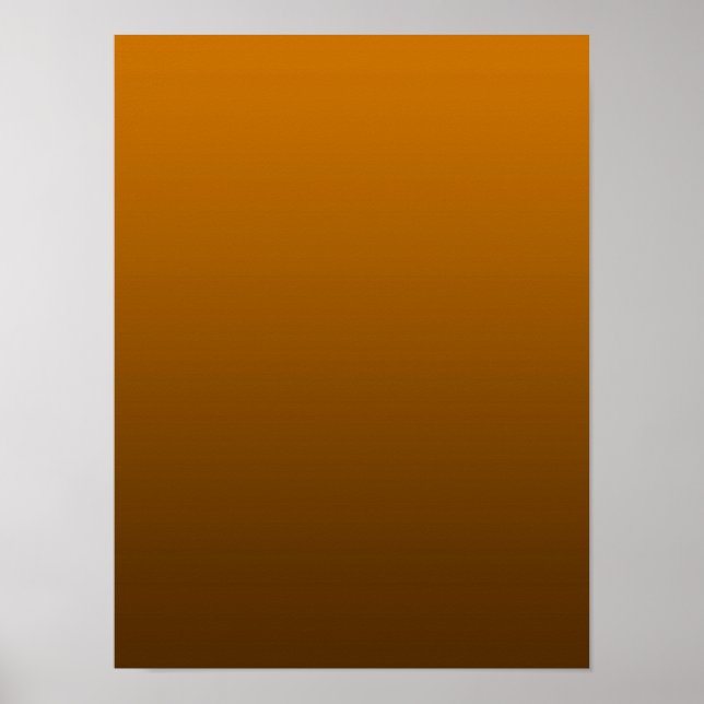 Gradient Orange - deep to light | Mood Background| Poster (Front)
