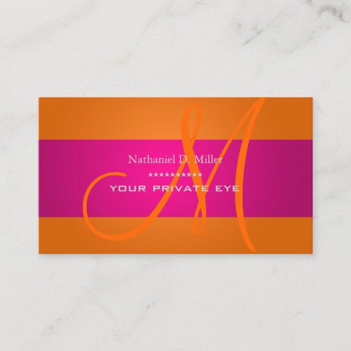 Customizable Customize this monogram business card
