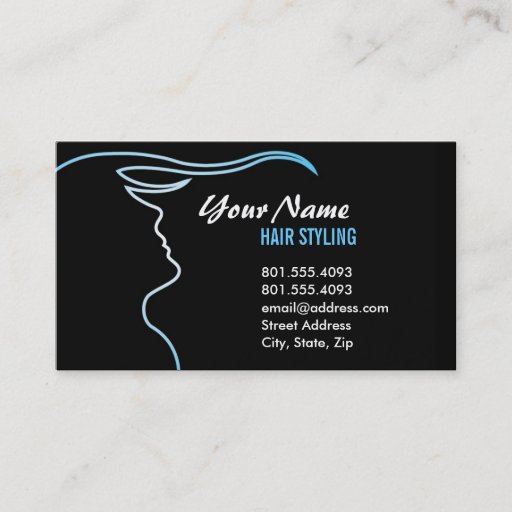 Customizable Hair Styling / Salon Business Card
