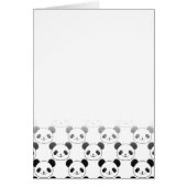 Gradient Panda Bear Pattern Cards (Front)