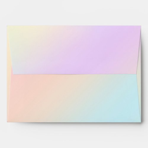 gradient pastel rainbow background envelope