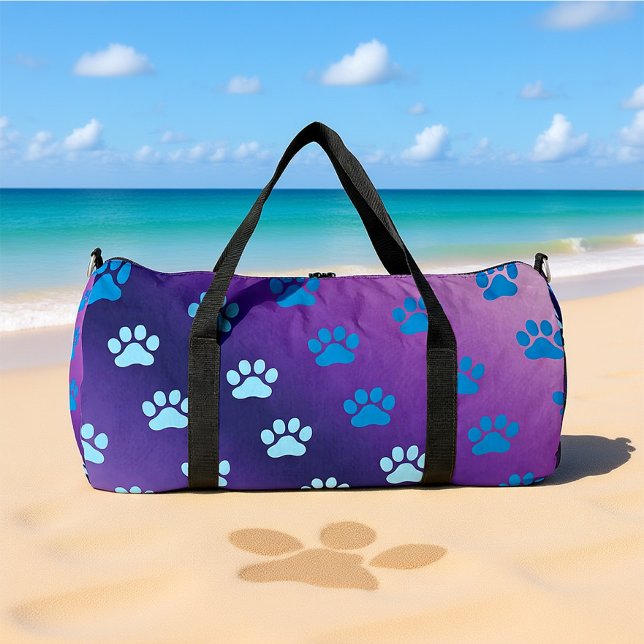 Gradient Paw Print Stylish  Duffle Bag (Creator Uploaded)