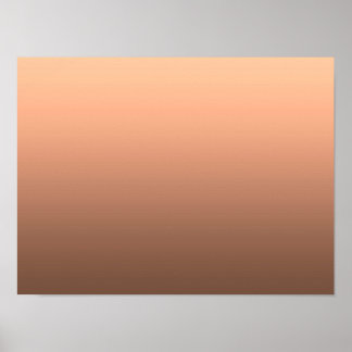 Gradient Peach - deep to light | Seasonal Moods |  Poster