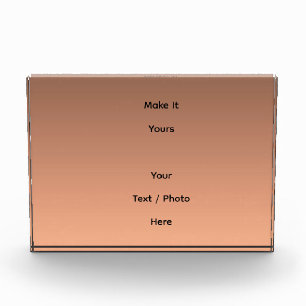 Gradient Peach - light to deep Seasonal Moods Photo Block