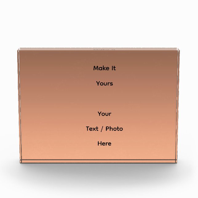 Gradient Peach - light to deep | Seasonal Moods |  Photo Block (Front)