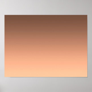 Gradient Peach - light to deep | Seasonal Moods | Poster