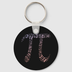 Gradient Pi Symbol Digits Math Happy Pi day Keychain