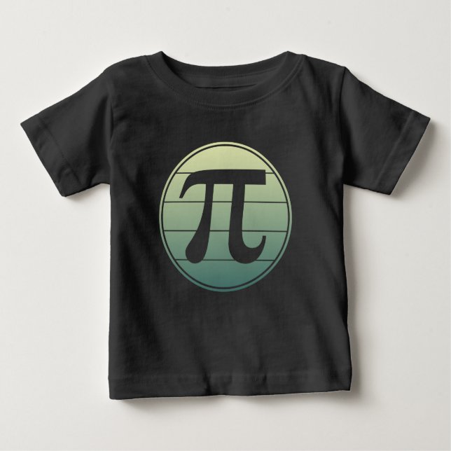Gradient Pi Symbol Pi day | Happy Pi day Math Baby T-Shirt (Front)