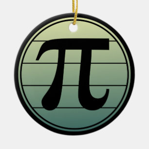 Gradient Pi Symbol Pi day Happy Pi day Math Ceramic Ornament