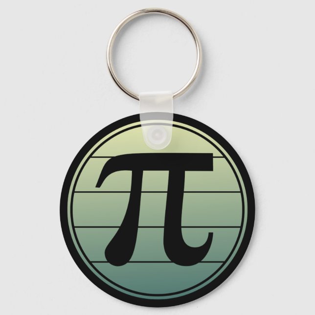 Gradient Pi Symbol Pi day | Happy Pi day Math Keychain (Front)
