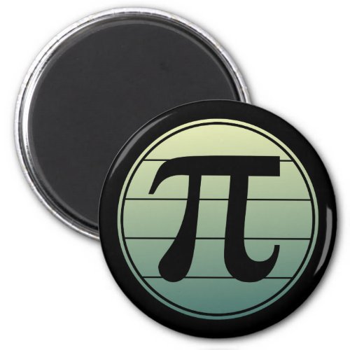 Gradient Pi Symbol Pi day  Happy Pi day Math Magnet