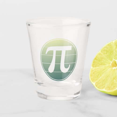 Gradient Pi Symbol Pi day  Happy Pi day Math Shot Glass