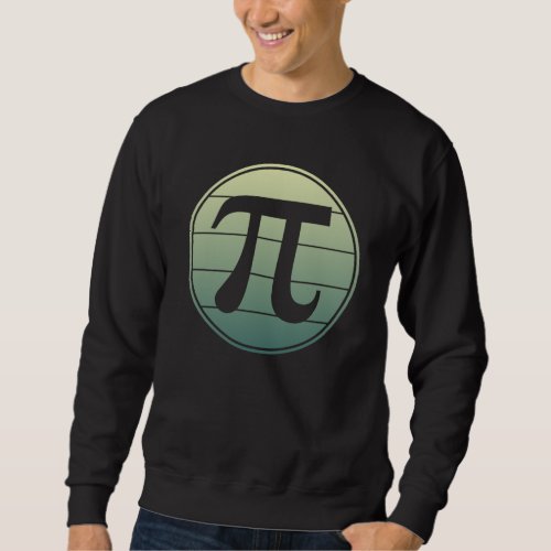 Gradient Pi Symbol Pi day  Happy Pi day Math Sweatshirt