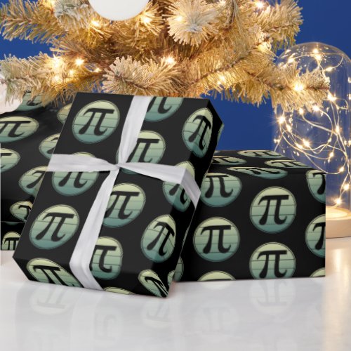 Gradient Pi Symbol Pi day  Happy Pi day Math Wrapping Paper