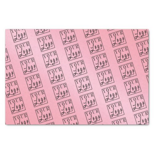 Gradient Pink Custom Logo Tissue Paper